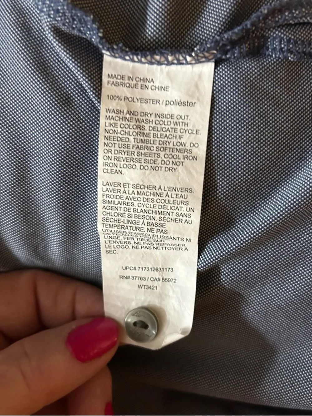 Ben Hogan Men's Gray Polo with White Palm Print - Picture 5 of 5